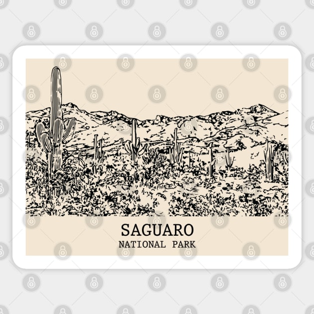Saguaro National Park Sticker by Lakeric